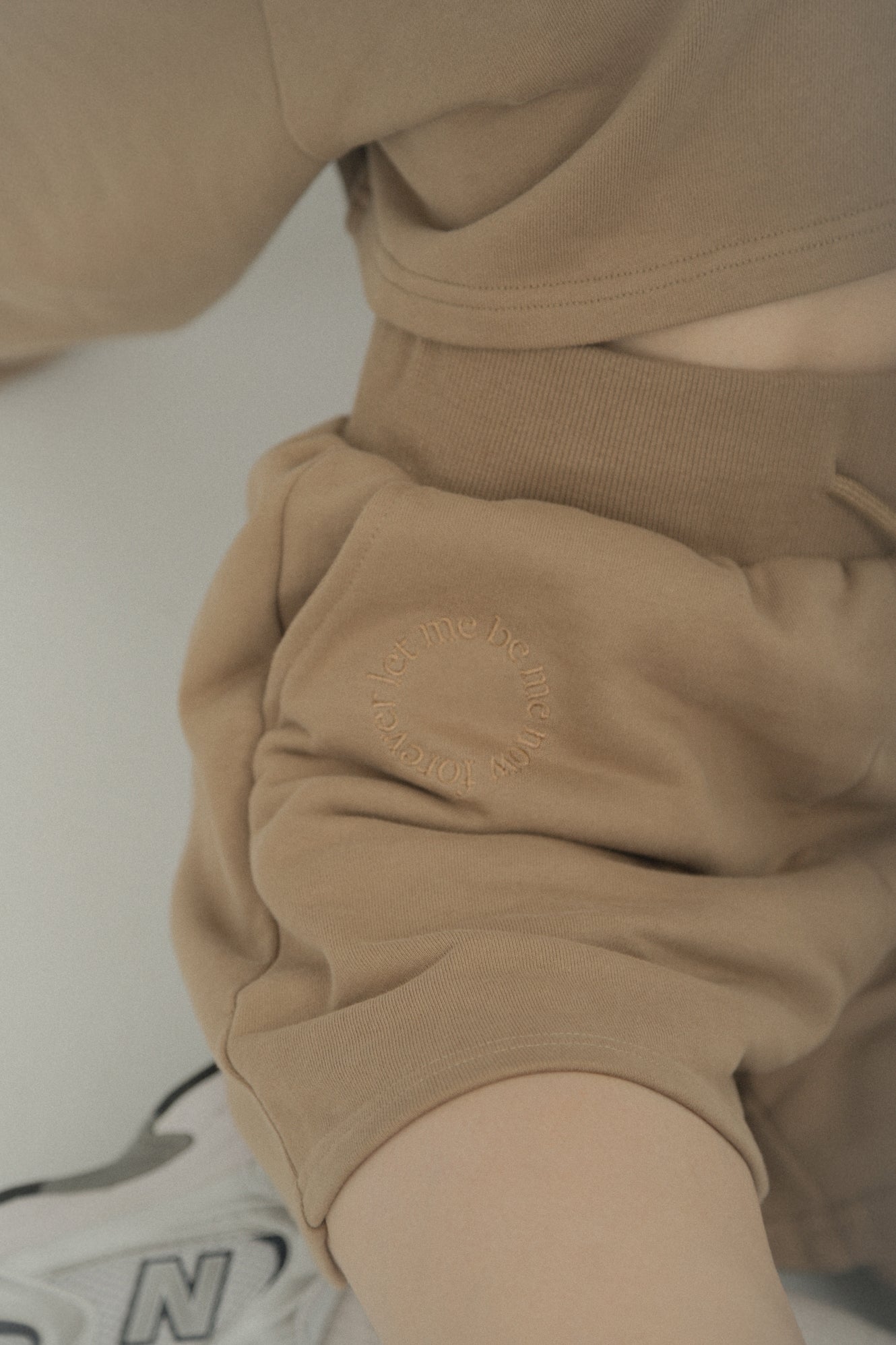LM Leme logo cotton shorts(Brown)