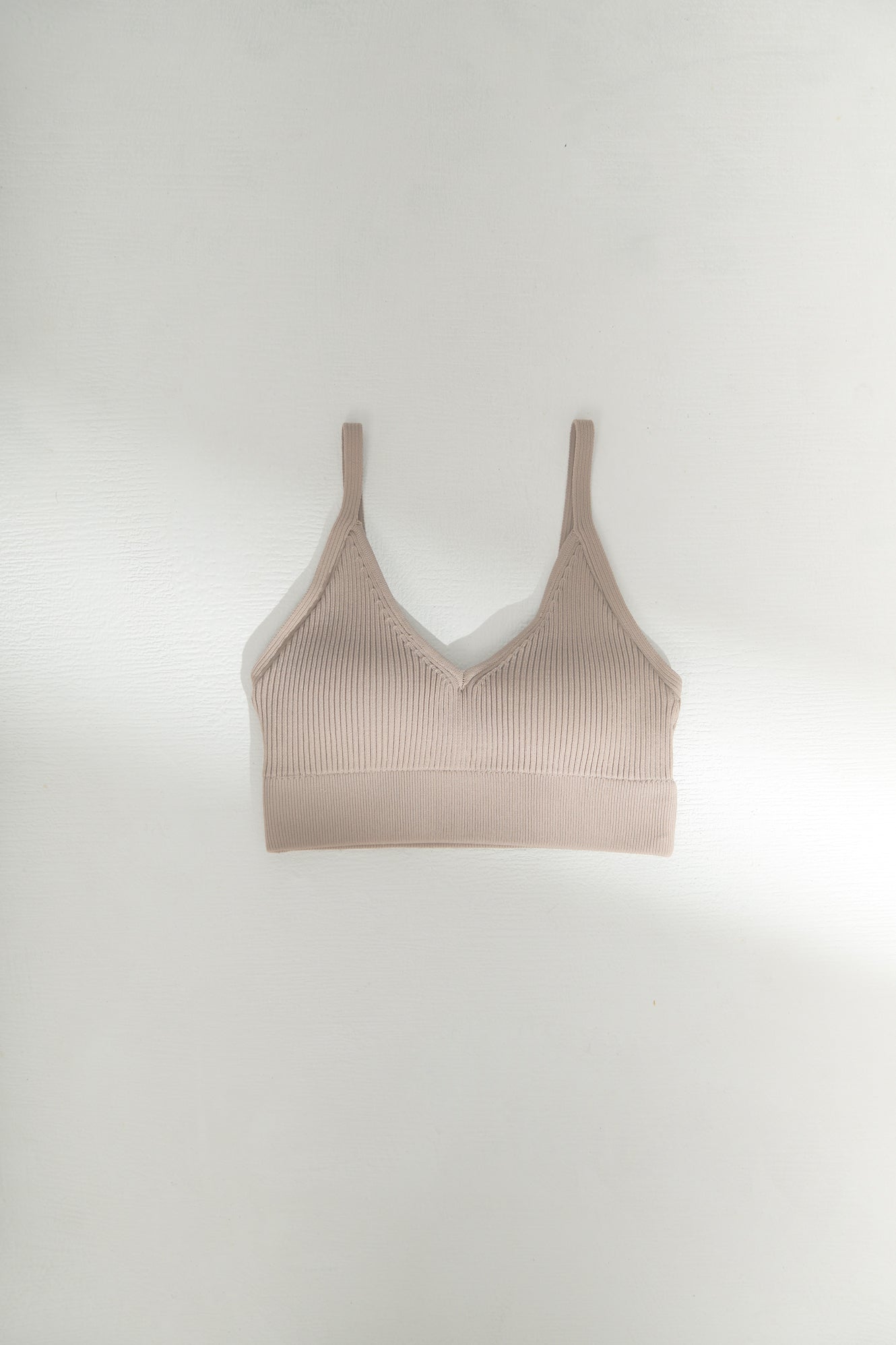 LM knit bra top(Sand)