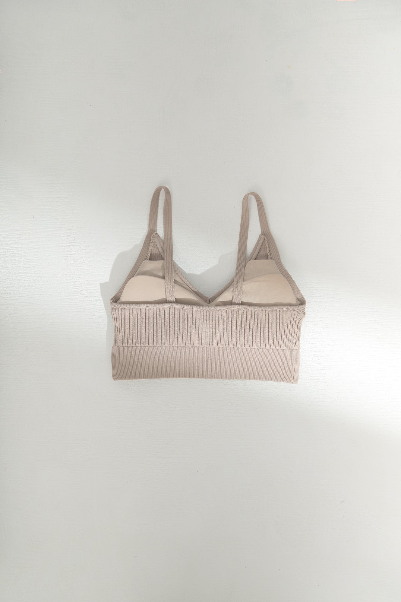 LM knit bra top(Sand)