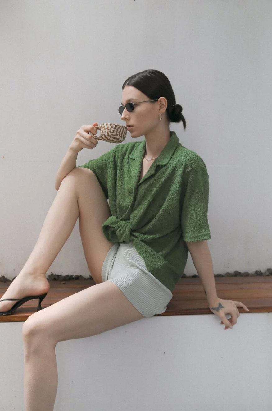 LM knit short(Mint green)