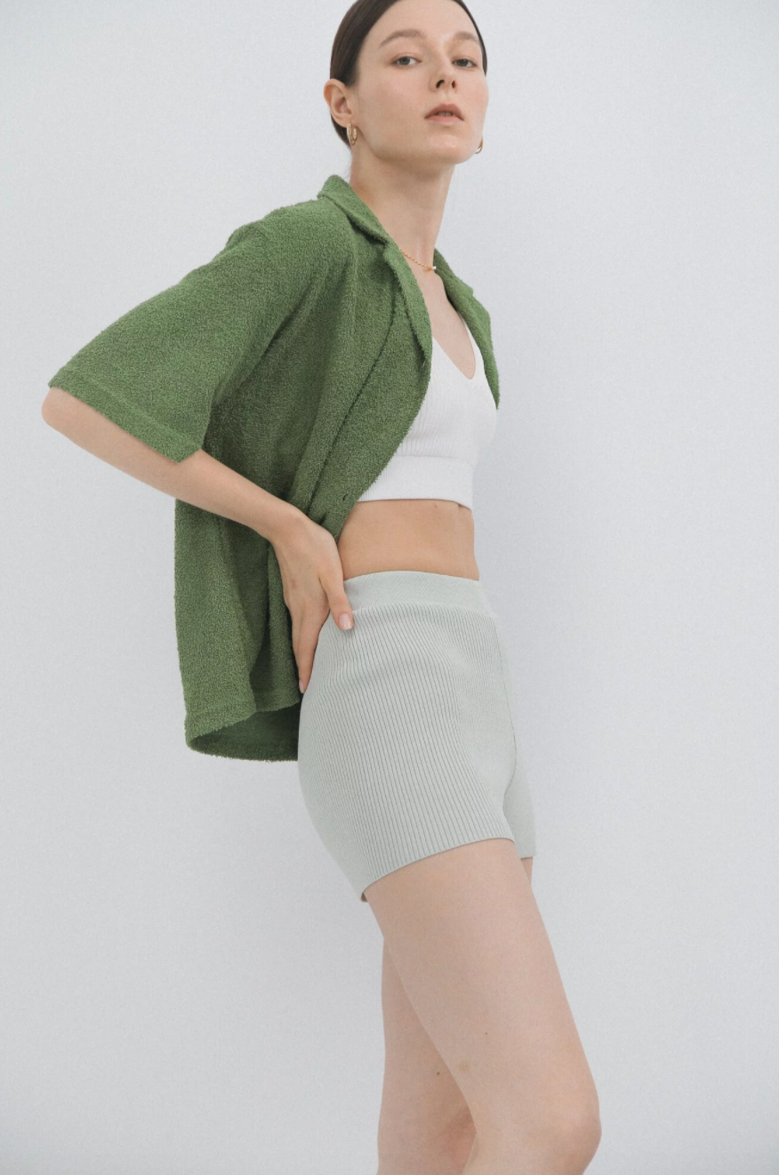 LM knit short(Mint green)