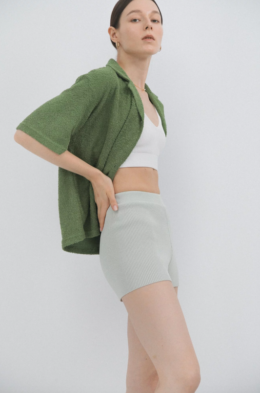 LM knit short(Mint green)