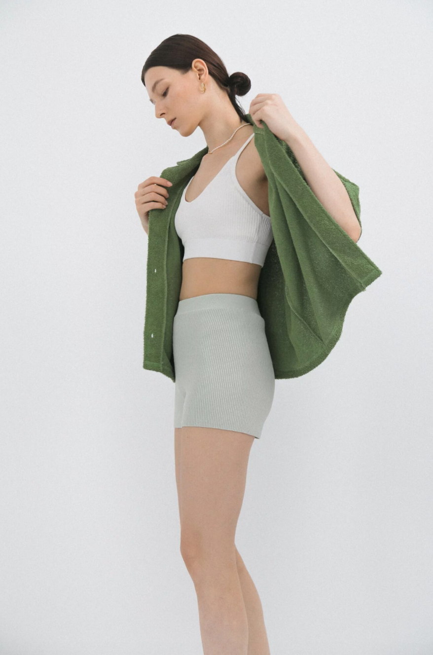 LM knit short(Mint green)