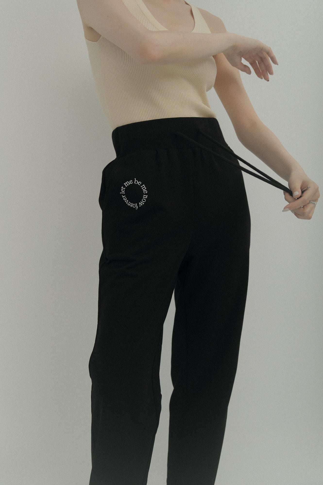 LM Leme logo trousers(Black)
