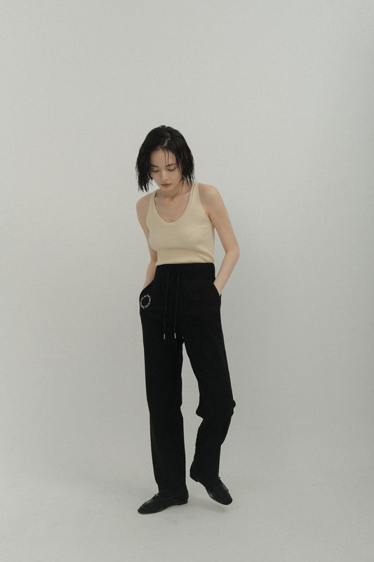 LM Leme logo trousers(Black)