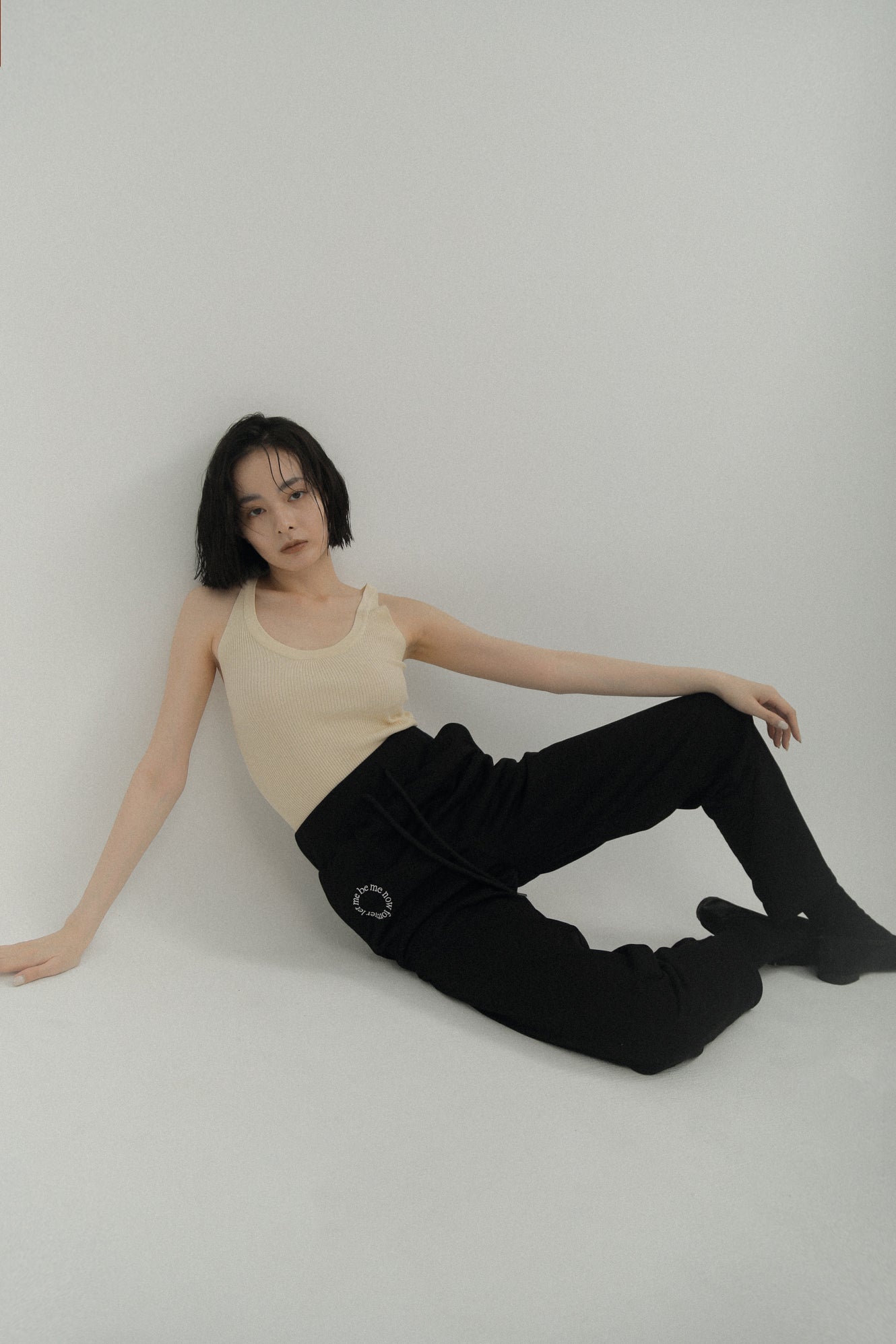 LM Leme logo trousers(Black)