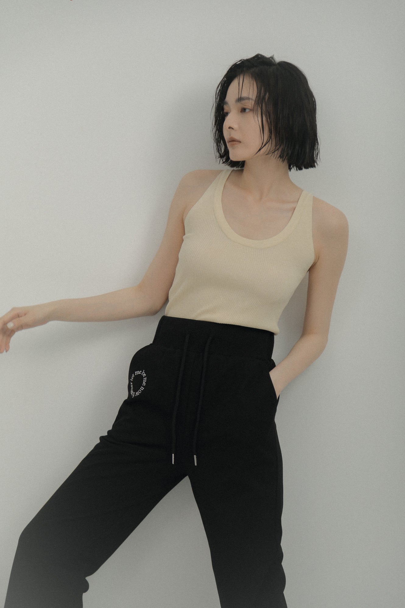 leme 2way knit vest(Beige)
