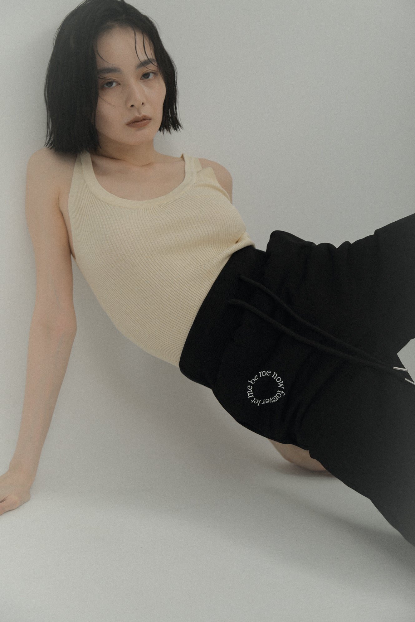 LM Leme logo trousers(Black)