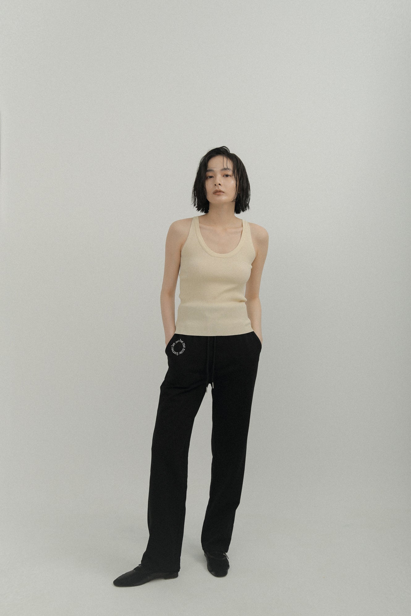 LM Leme logo trousers(Black)