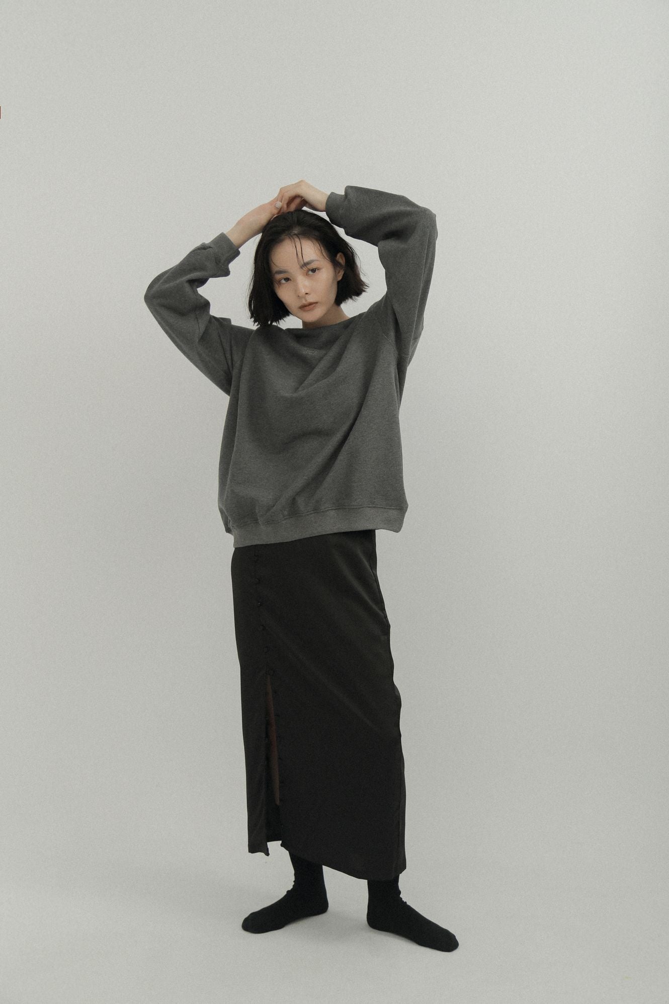 LM Leme logo sweatshirt(Dark grey)