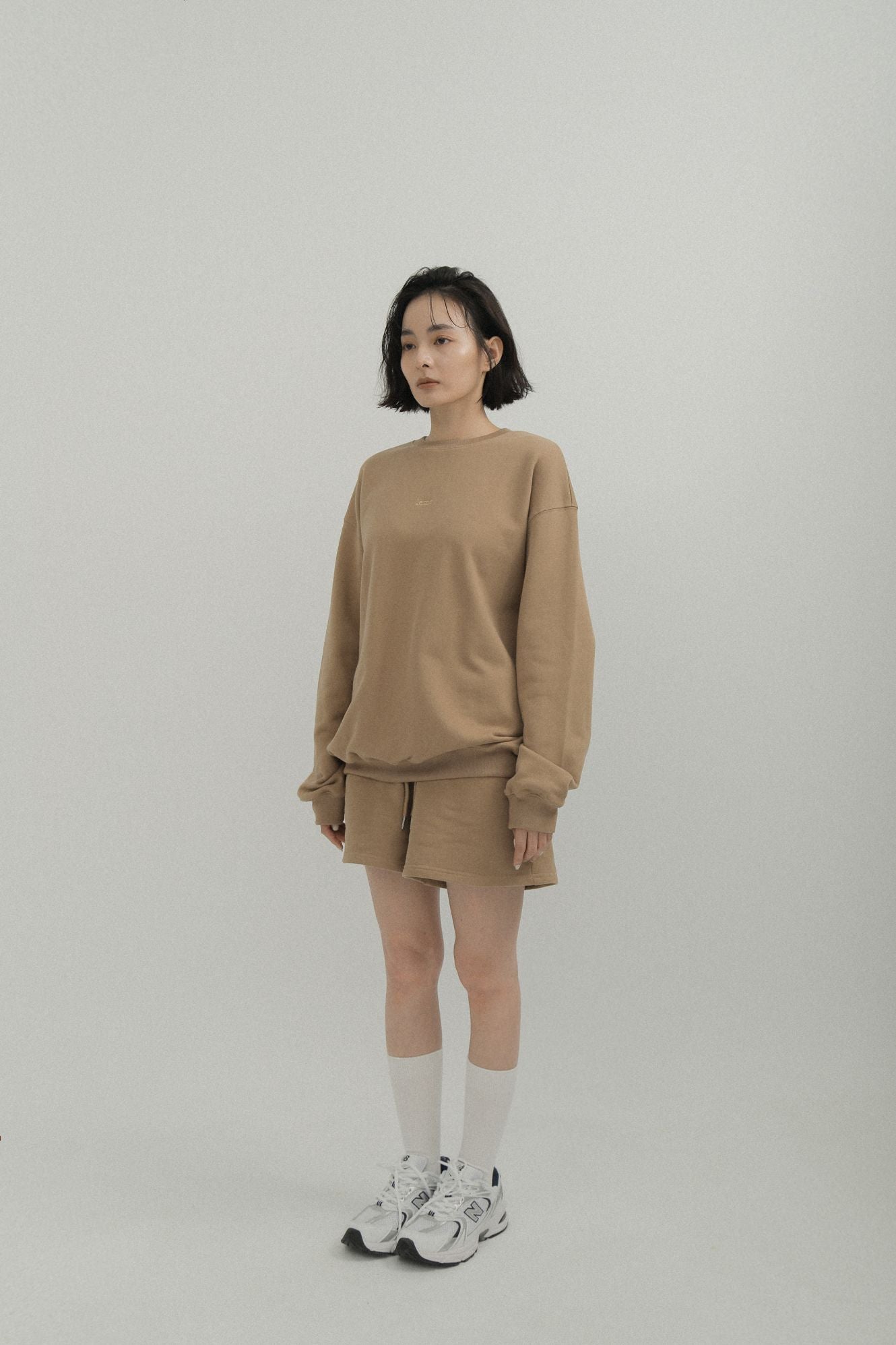 LM Leme logo sweatshirt(Brown)