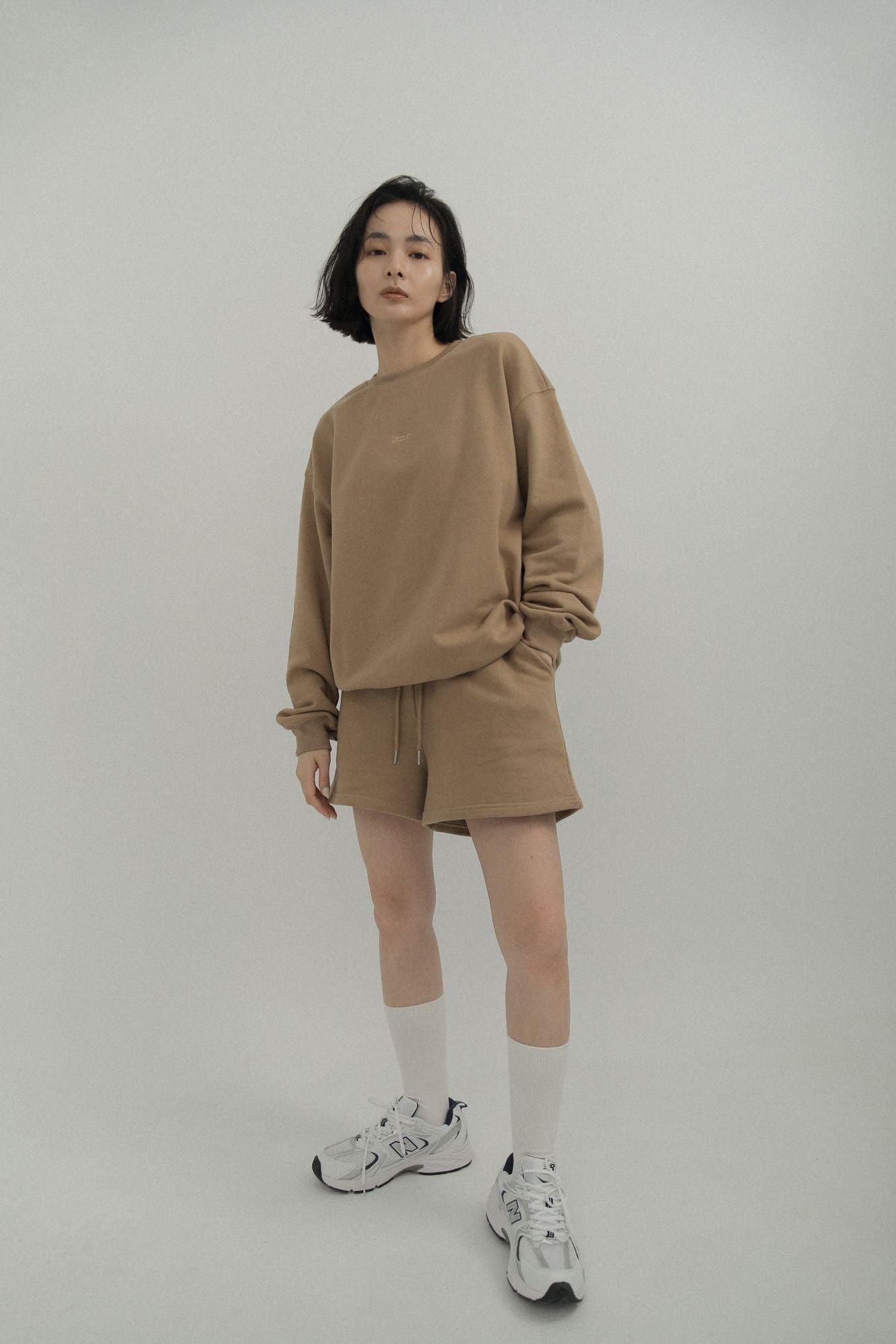 LM Leme logo sweatshirt(Brown)