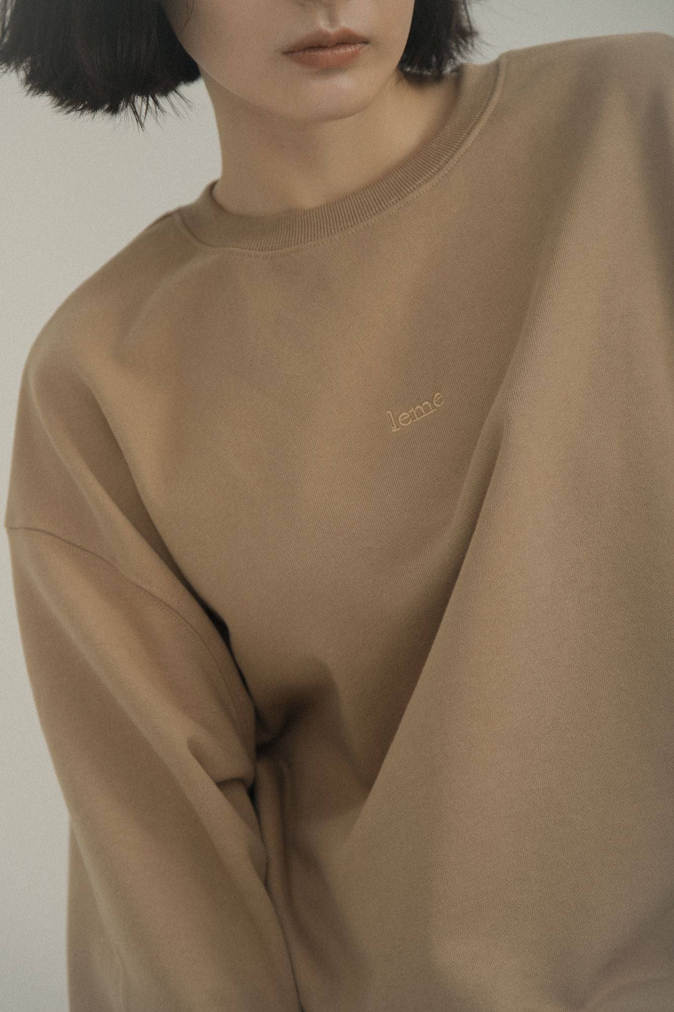LM Leme logo sweatshirt(Brown)