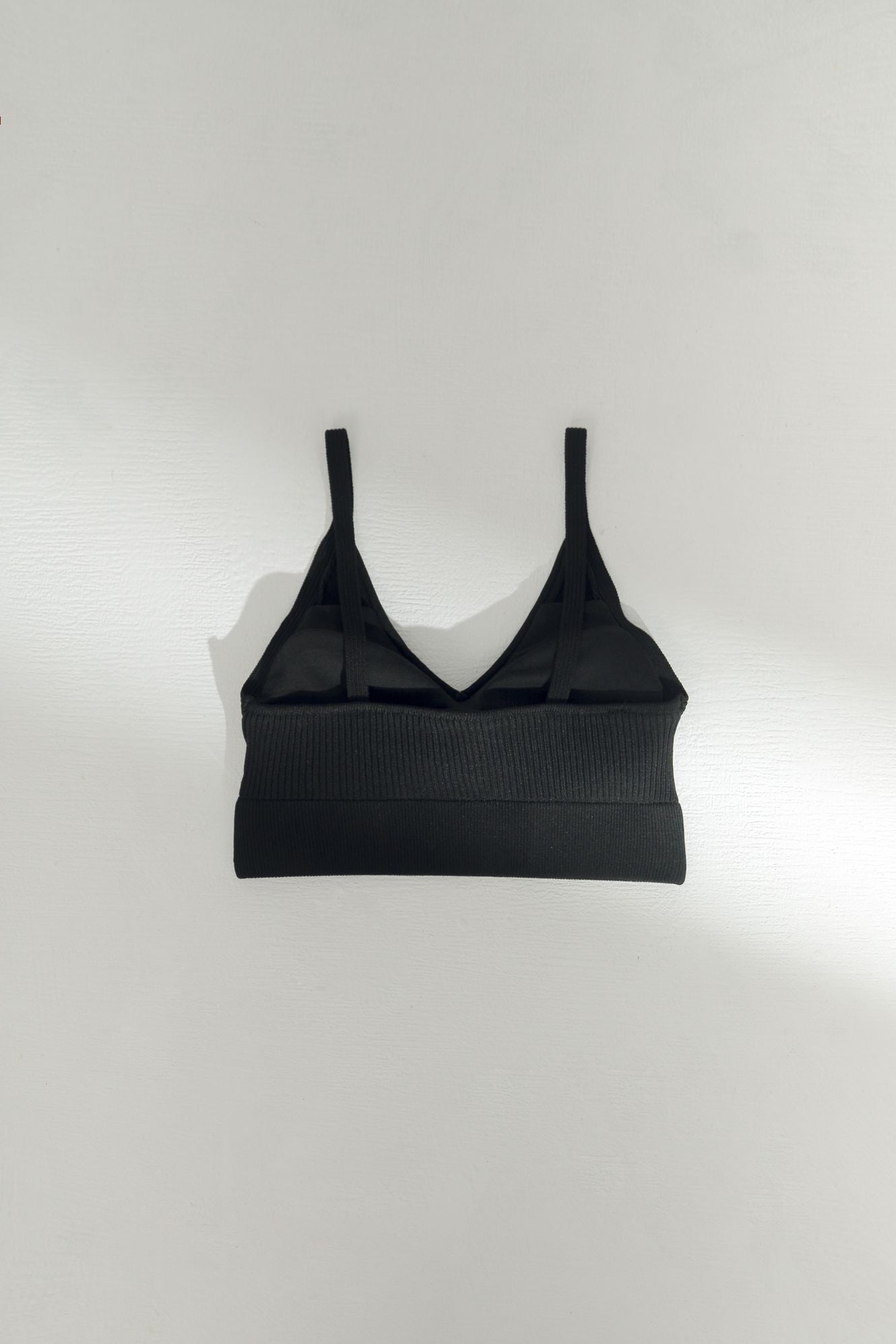 LM knit bra top(black)