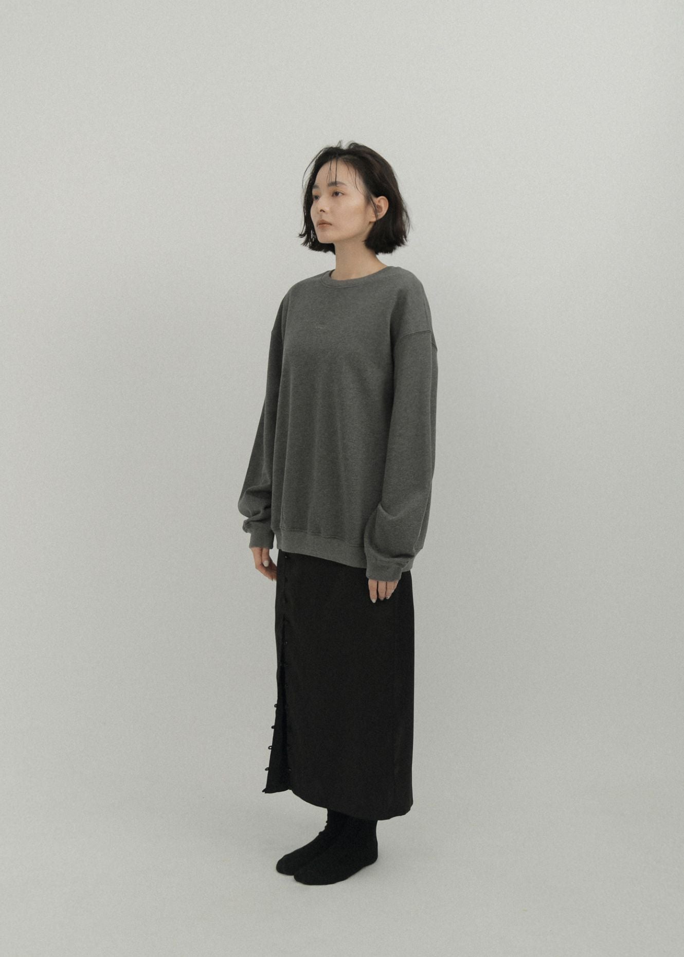 LM Leme logo sweatshirt(Dark grey)