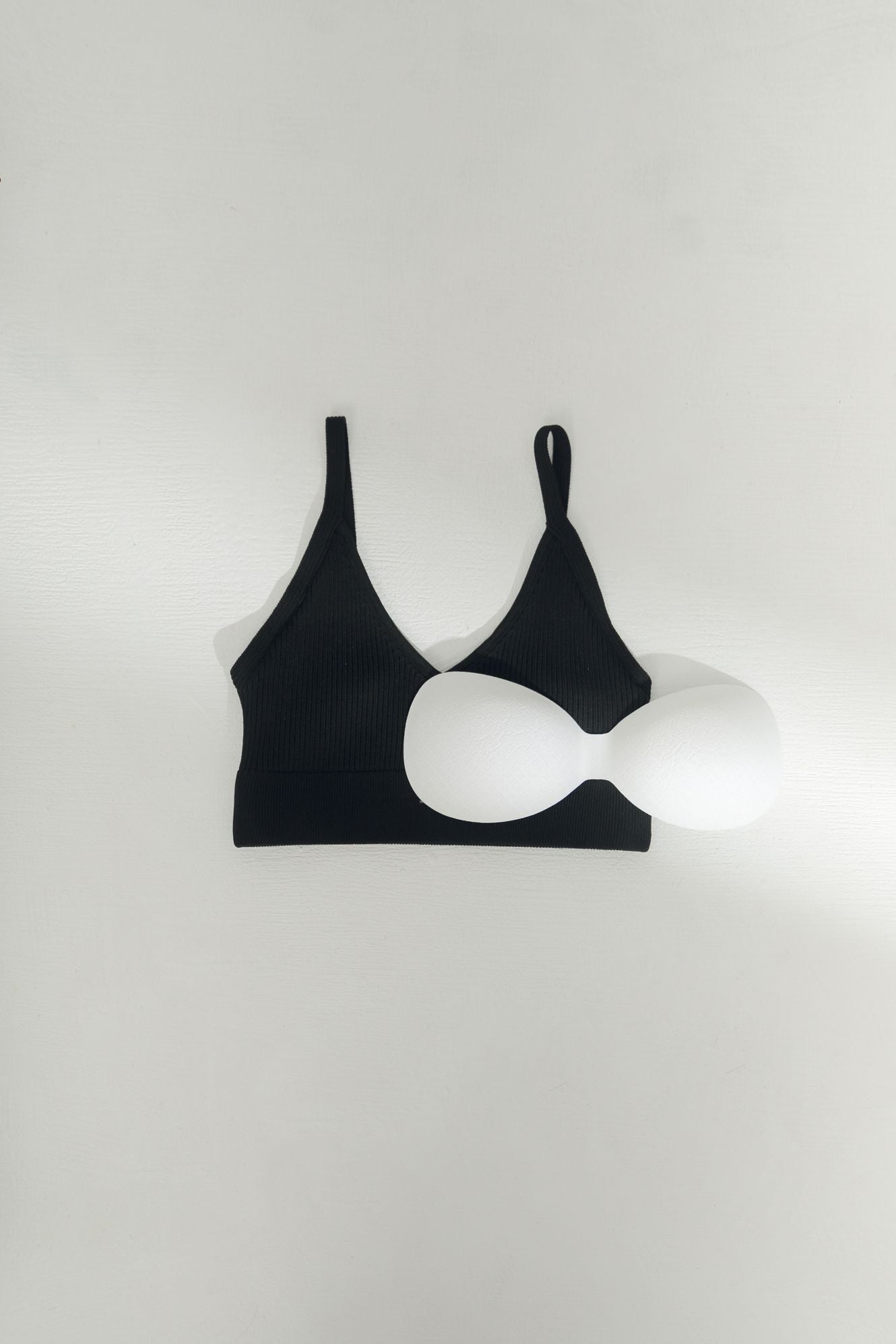 LM knit bra top(black)