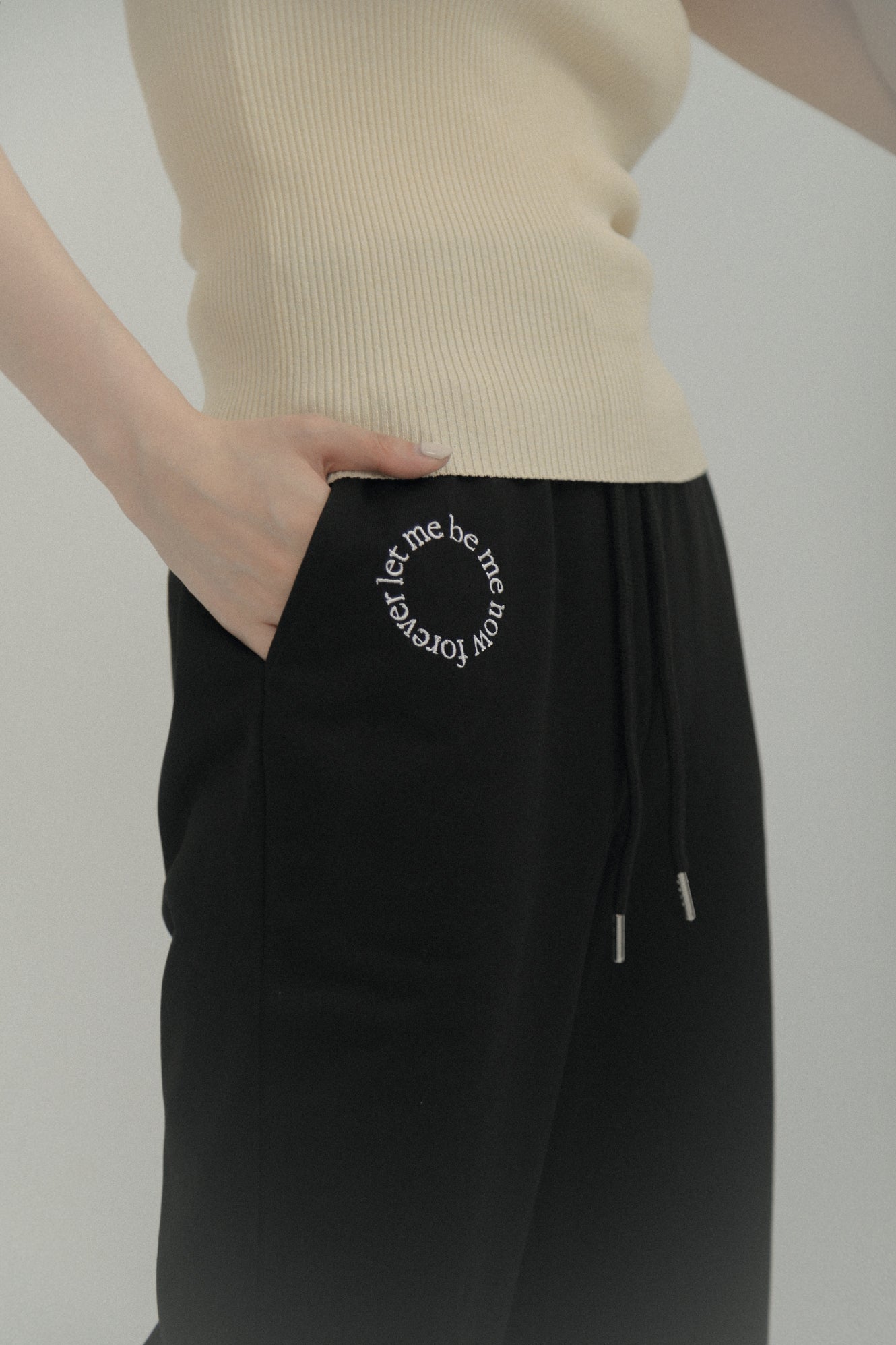 LM Leme logo trousers(Black)